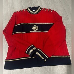 Vintage St. John preppy trendy logo emblem nautical sweater